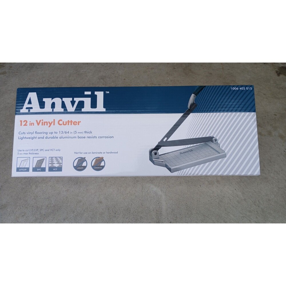 Anvil 12 in Vinyl Cutter Model 1006 402 015 for LVT/LVP SPC VCT Flooring